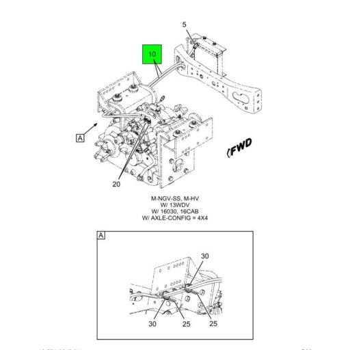 C Navistar International Hose Inch Jic Fittings