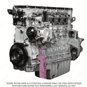 Long Block Engine DD15 14.8L GHG17 472910 Front Sump with A/T Turbo, Closed Coolant Port