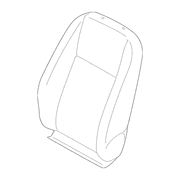 Seat Back Cushion Cover - Front, Driver (Series 400V)