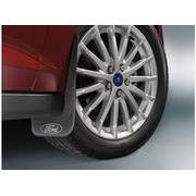 Black Flat Splash Guards Front Pair