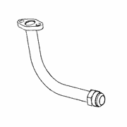 Turbo Oil Drain Tube Assembly - Upper Water Cooled, Induction