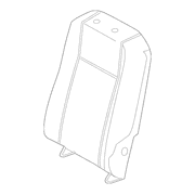 Seat Back Cushion Cover - Right, Rear