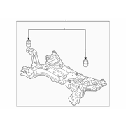 Engine Cradle Cross Member - Front