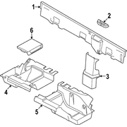Seat Belt Anchor Plate Cover Body C Pillar Trim Panel Cap Receptacle