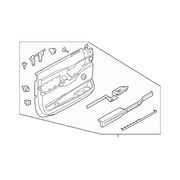 Door Interior Trim Panel 22 Radio Speakers