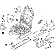 Seat Track Cover <br>Cover for the Insulator Shield Side COVERS and Switch - Front