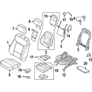Cover Seat Cushion - Left, Front