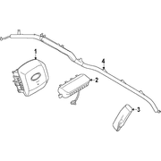 Steering Wheel Air Bag Bags Module Inflator <br>The mounted to The