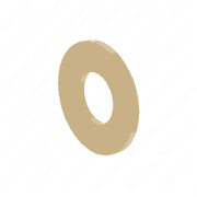 Hardened Flat Washer, 1 Inch ID x 2.5 Inch OD