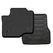 Super Duty 2017-2022 Black 2pc Front All Weather Rubber Floor Mats