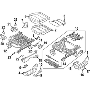 Seat Track Cover <br>Cover for the Cushion COMPONENTS
