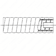 Breather Hose, 22.5 inches, S60 14L DDEC IV