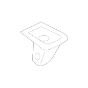 Seat Belt Anchor Plate Cover - Left, Rear, Upper