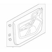 Door Interior Trim Panel - Right, Front