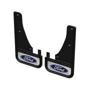 Escape 2020-2024 Gatorback Blue & Silver Ford Logo Splash Guards Front Pair