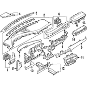Instrument Cluster Housing <br>Instrument Panel Pad CLUST INSTRU Top cover Trim - Upper
