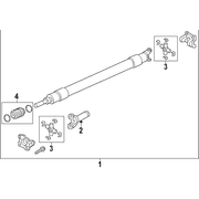 1 Piece Drive Shaft 10.50 axle - Rear 6.7L