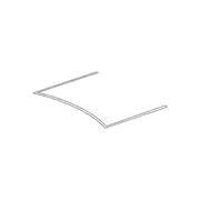 Sunroof Glass Seal Roof Panel Opening - Rear, Back