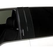 Reg Cab Black Platinum Stainless Steel B-Pillar Trim for Vehicles with Factory Keypad