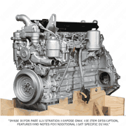 3/4 Engine MBE926 7.2L EPA04 926916/920 Without Constant Throttle with Flywheel Housing