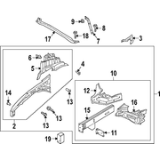 Fender Extension Panel Apron - Left, Front