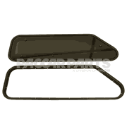 WINDOW ASSY-SLEEPER UPPER SIDE RH