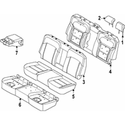 Seat Back Cushion Pad <br>A used on the of a vehicles Cover Bolster -