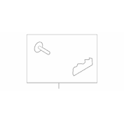 Interior Door Handle Trim Inside Escutcheon - Left, Front