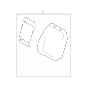 Pad Seat Back Cushion <br>A used on the of a vehicles - Right, Front