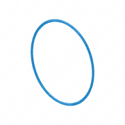 Round Oil Seal Ring, 0.139 inch ID x 4.609 inch OD, S60 14L