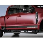 Super Duty 2023-2024 Crew Cab Putco Black Platinum Stainless Steel Door Molding Kit (Rocker Panel) for 6.75' Bed
