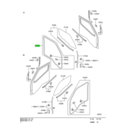 WEATHERSTRIP,FR DOOR OPENING,LH 1