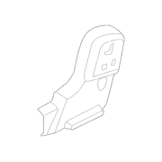 Seat Latch Cover - Right, Rear, Outer