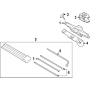 Box Stowage Floor Storage Compartment <br>A located in the of vehicle separate from trunk