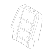 Seat Back Cushion Pad - Rear