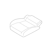Seat Cover Cushion - Rear (Series 410V, Series 420V)