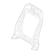 Seat Back Frame - Left, Front, Driver