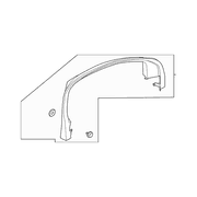 Door Window Molding Decal - Right, Front