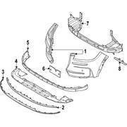 Full Molding <br>Bumper Trim Cover Insert panel MOULDING Bumper Bar Wstrip