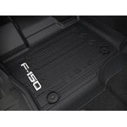 F-150 SuperCab 2021-2024 Black 3pc All Weather Floor Liner Tray for Carpet Floor