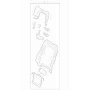 Panel <br>Seat Back cover Frame support Pad Seat Shield 30 way