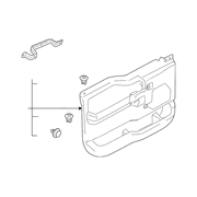 Door Interior Trim Panel Accent Package H <br>Trim that attaches to the side of