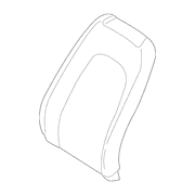 Seat Back Cushion Cover - Right, Front