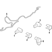 Parking Aid System Wiring Harness - Front, Center