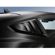Mustang 2024 Air Design® Gloss Black Quarter Window Louvers - Not for Use with Convertible Models