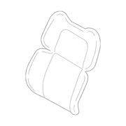 Seat Back Cushion Cover - Left, Front