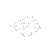 Trim Panel <br>Instrument Cover Extension Instrument Opening finish - Front, Lower, Outer