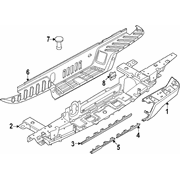 Bumper Extension <br>Extension piece to the or Bumpers bracket Cap End Side - Right, Front, Rear