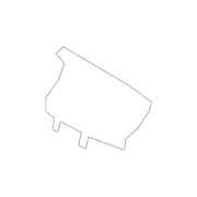 Quarter Panel Reinforcement Bracket Sound Insulator - Right, Inner