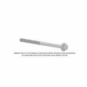 M8 x 140 Hexagon Head Screw, Grade 10.9